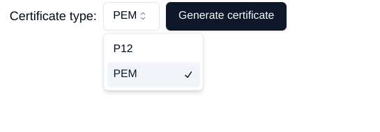 Download certificate of router device