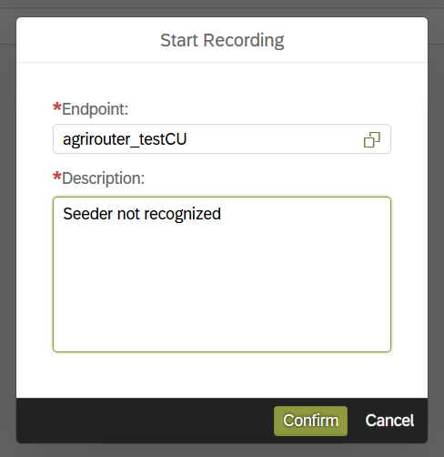 Start Recording of messages & commands